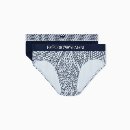 Pack 2 slip in jersey stampa pattern mix Emporio Armani